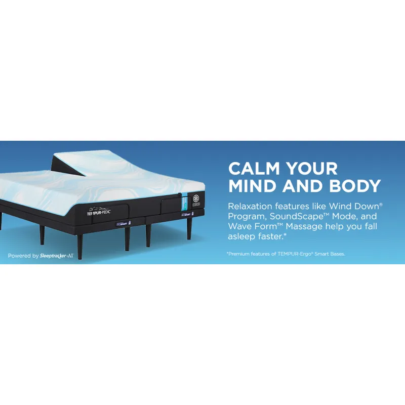 TEMPUR-Breeze® Tempur-LuxeBreeze® Medium Hybrid Split Head King Mattress