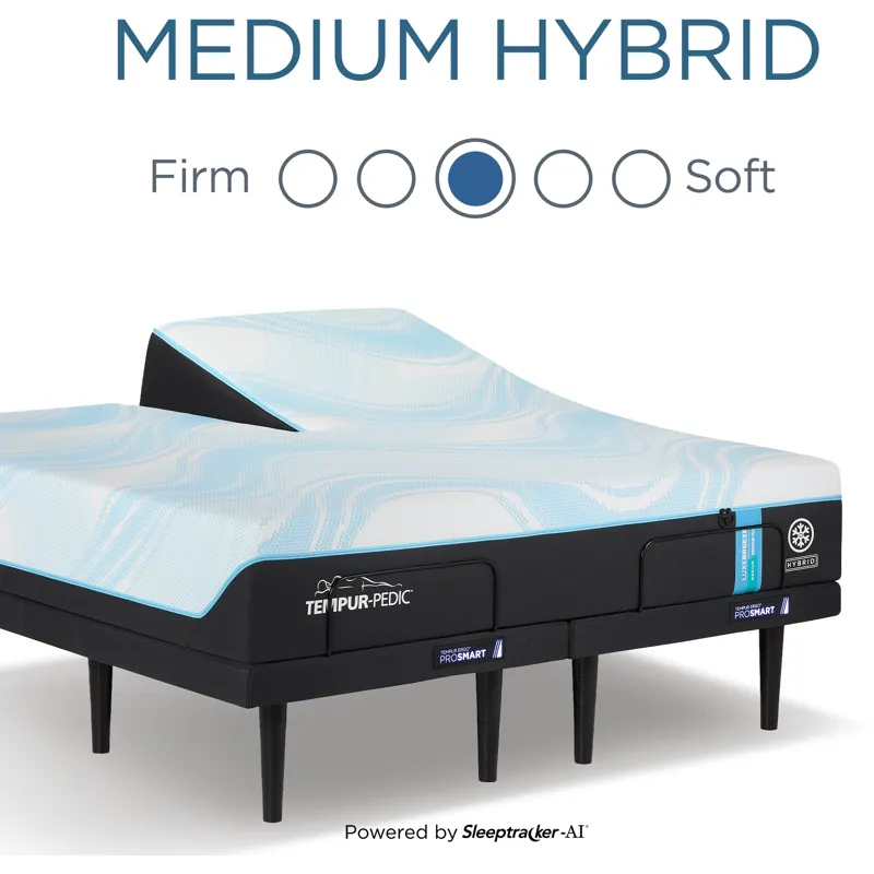 TEMPUR-Breeze® Tempur-LuxeBreeze® Medium Hybrid Split Head King Mattress