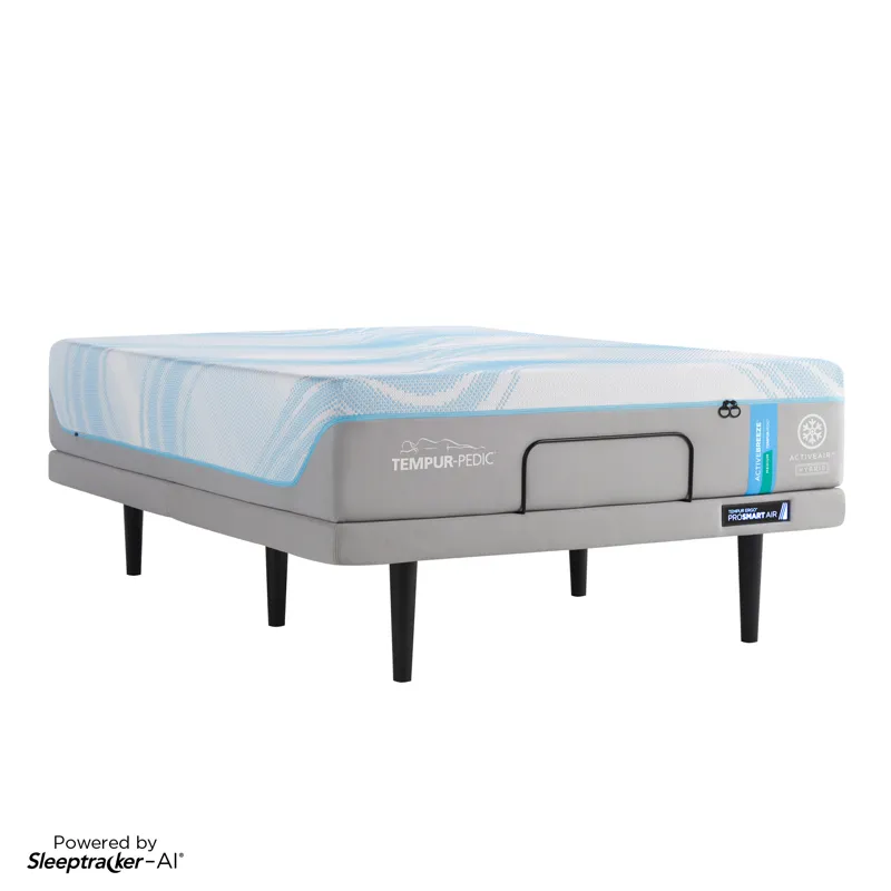 TEMPUR-Breeze&reg; TEMPUR-ActiveBreeze&reg; Medium Hybrid King (with Base)