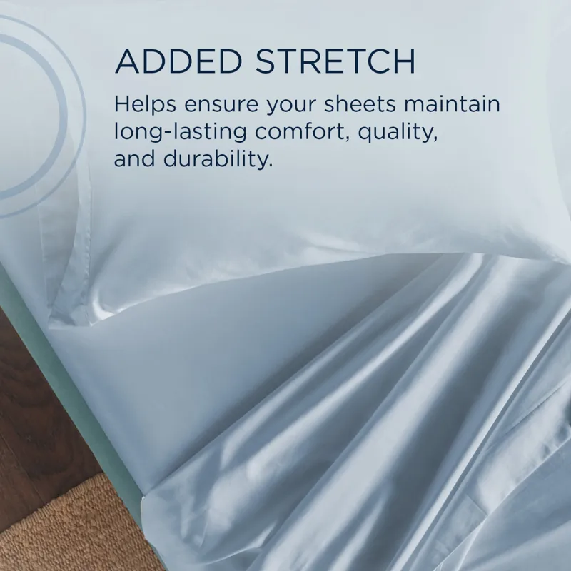 Linens TEMPUR Classic Cotton Sheet Set Sleepy Blue