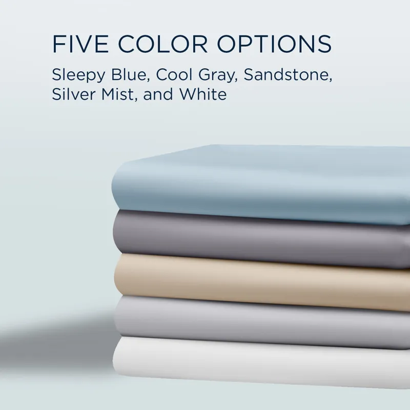 Linens TEMPUR Classic Cotton Sheet Set Sleepy Blue
