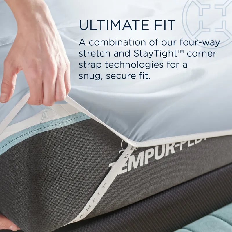 Linens TEMPUR Classic Cotton Sheet Set Sleepy Blue