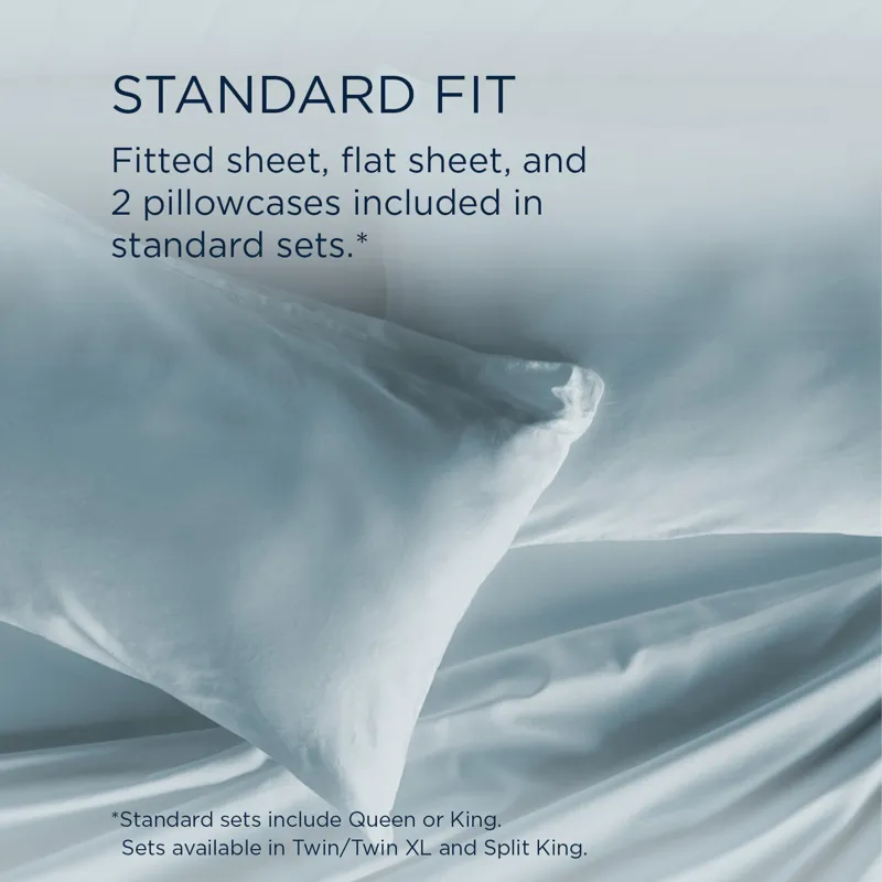 Linens TEMPUR Classic Cotton Sheet Set Sleepy Blue