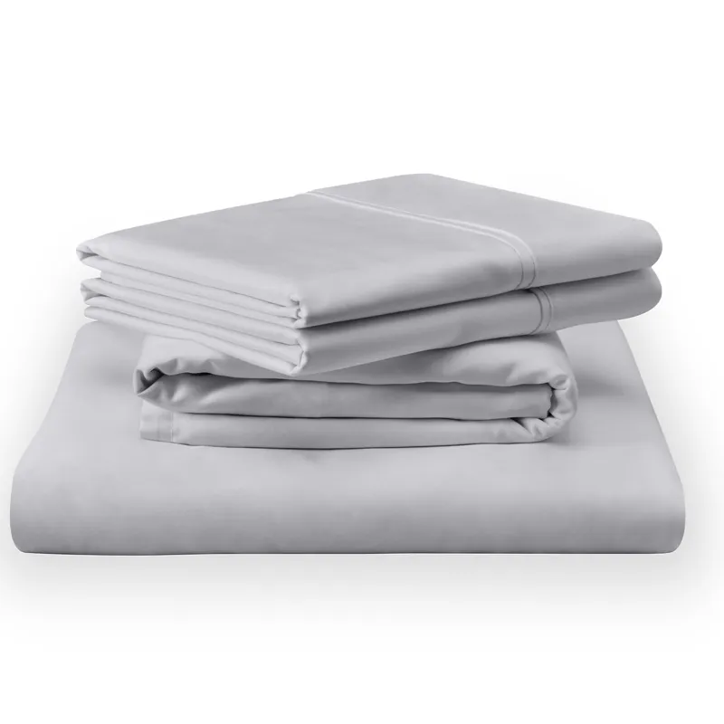 Linens TEMPUR Classic Cotton Sheet Set Sleepy Silver Mist