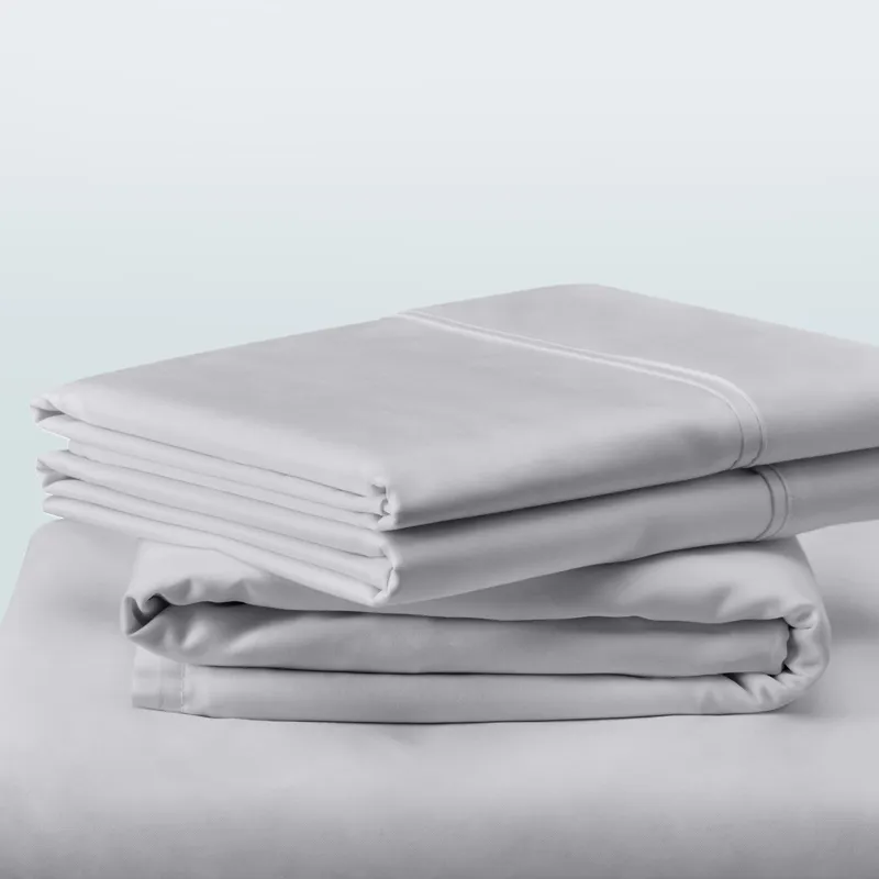 Linens TEMPUR Classic Cotton Sheet Set Sleepy Silver Mist