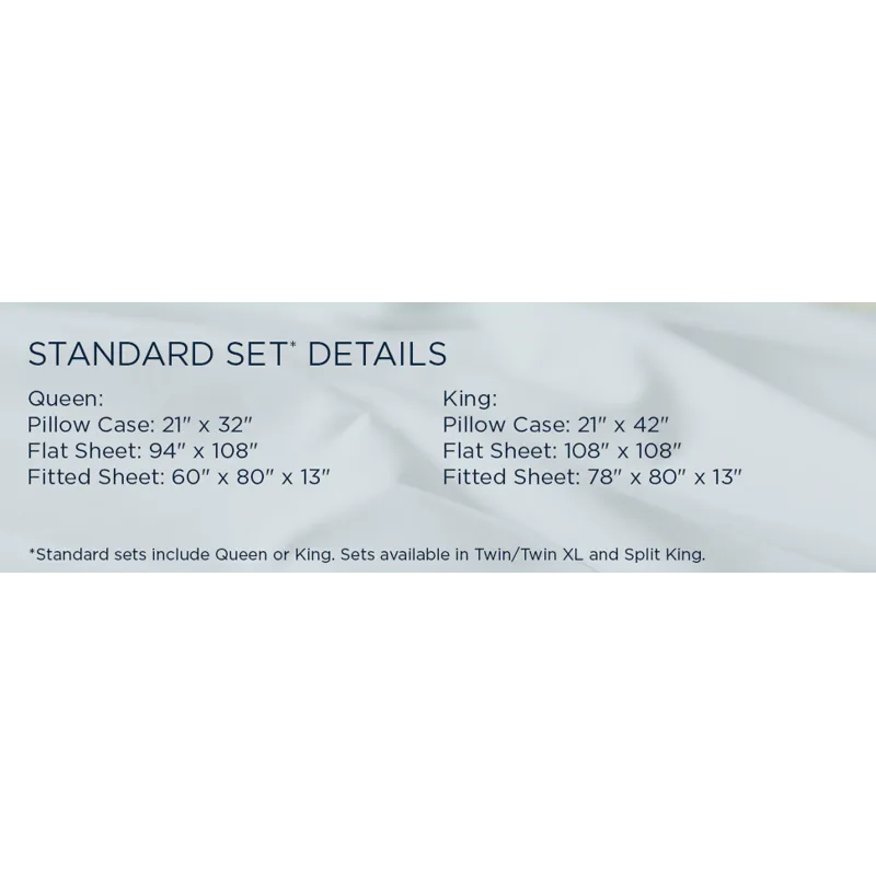 Linens TEMPUR Luxe Egyptian Cotton Sheet Set