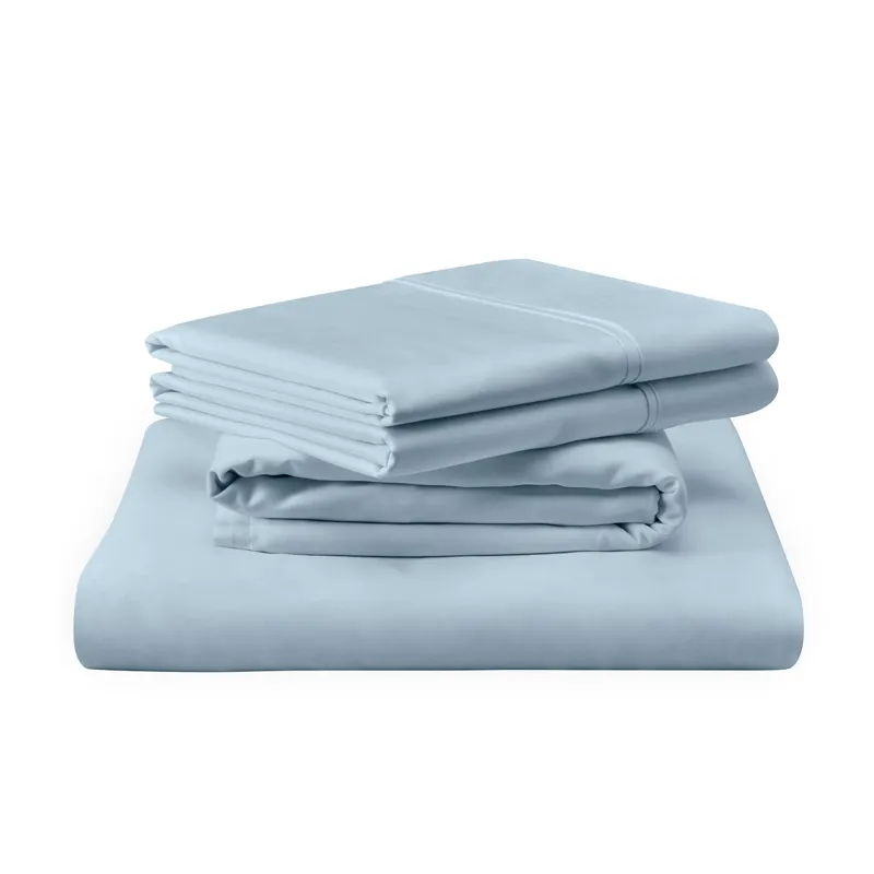 Linens TEMPUR Luxe Egyptian Cotton Sheet Set Sleepy Blue