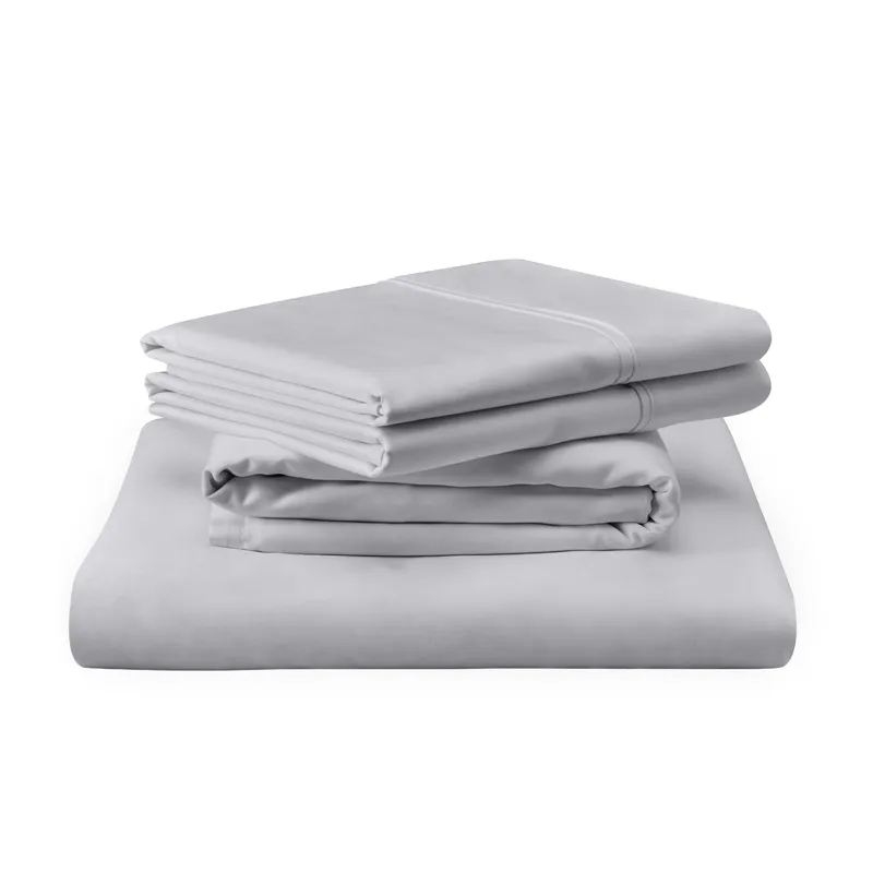 Linens TEMPUR Luxe Egyptian Cotton Sheet Set Silver Mist