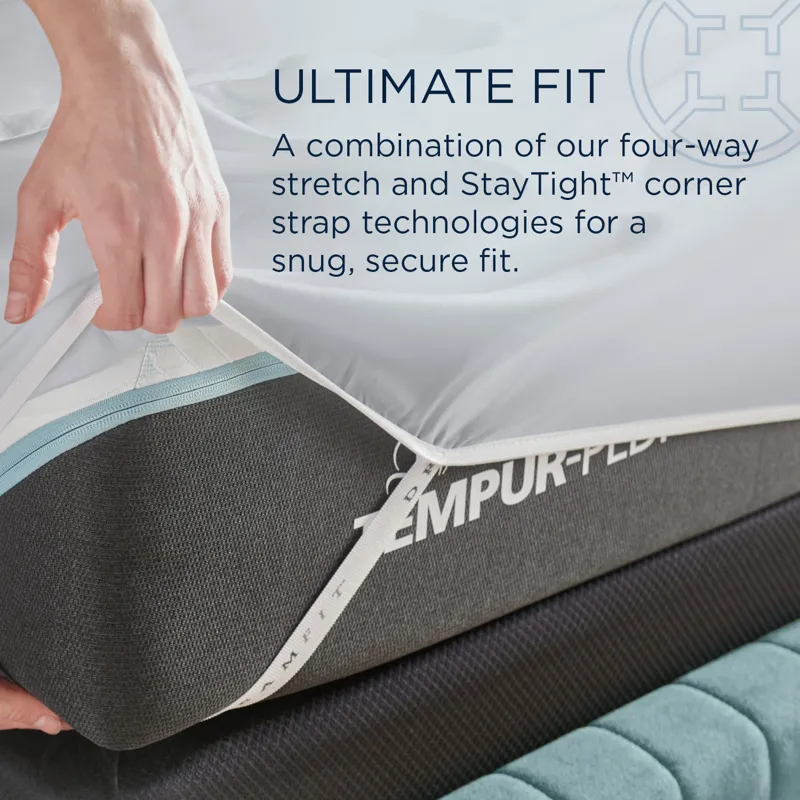 Linens TEMPUR Luxe Egyptian Cotton Sheet Set Cool Gray