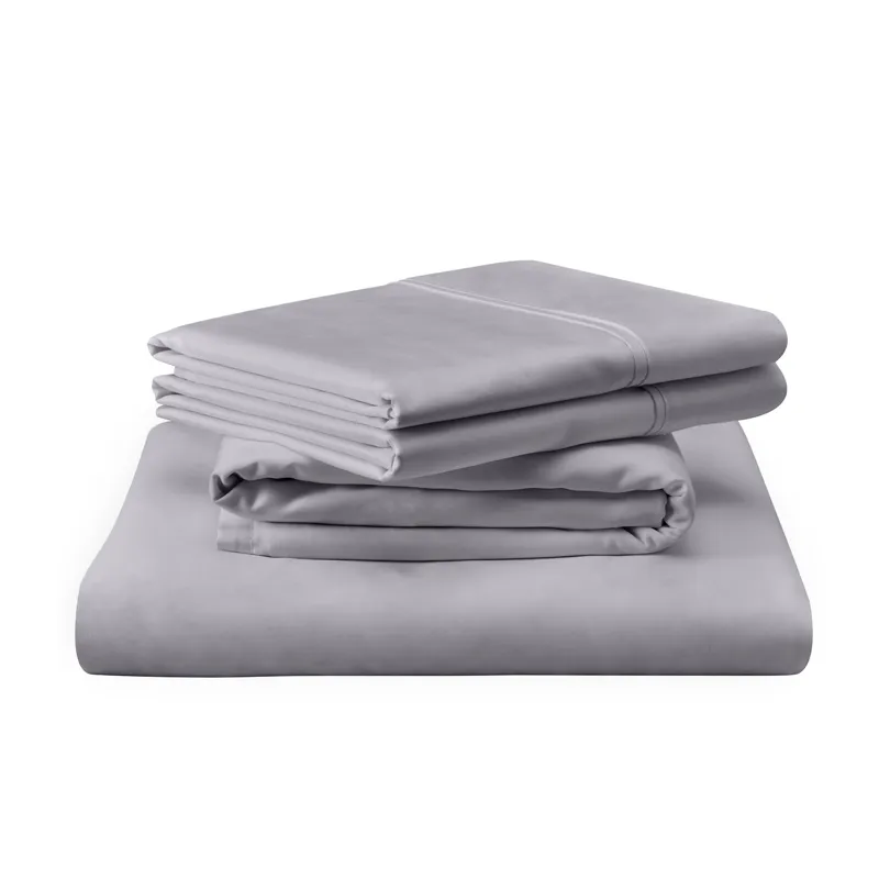 Linens TEMPUR Luxe Egyptian Cotton Sheet Set Cool Gray