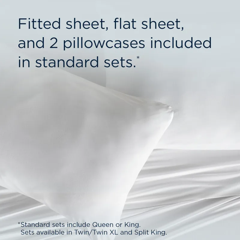 Linens TEMPUR Rayon from Bamboo Sheet Set White