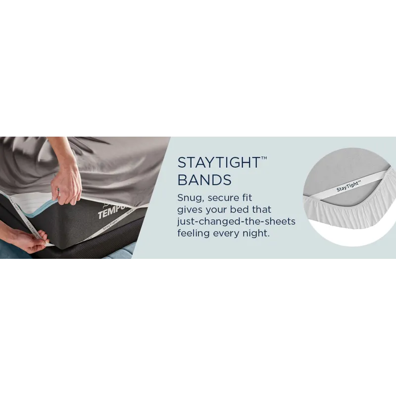 Linens TEMPUR Rayon from Bamboo Sheet Set Cool Gray