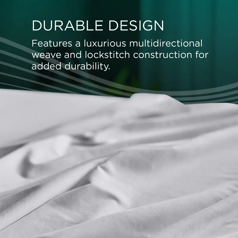 Linens TEMPUR Luxe Egyptian Cotton Pillowcase Set  White