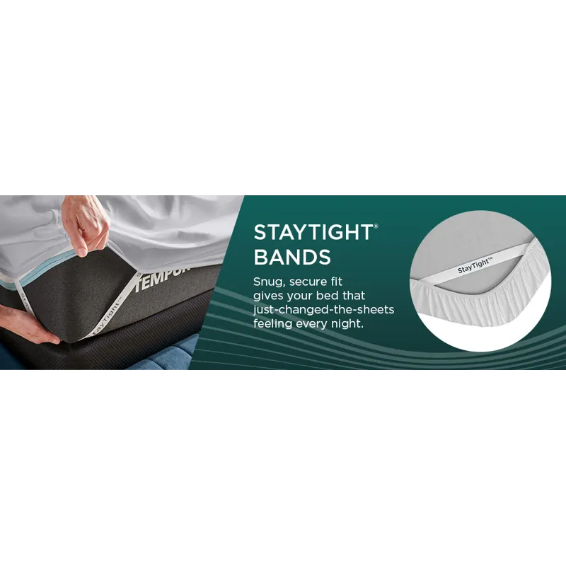 Linens TEMPUR Luxe Egyptian Cotton Pillowcase Set  White