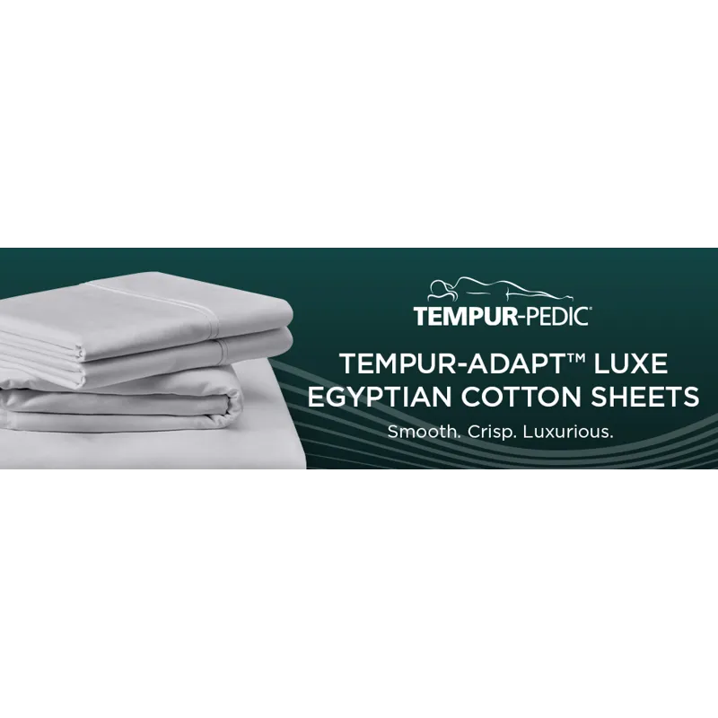 Linens TEMPUR Luxe Egyptian Cotton Pillowcase Set  White