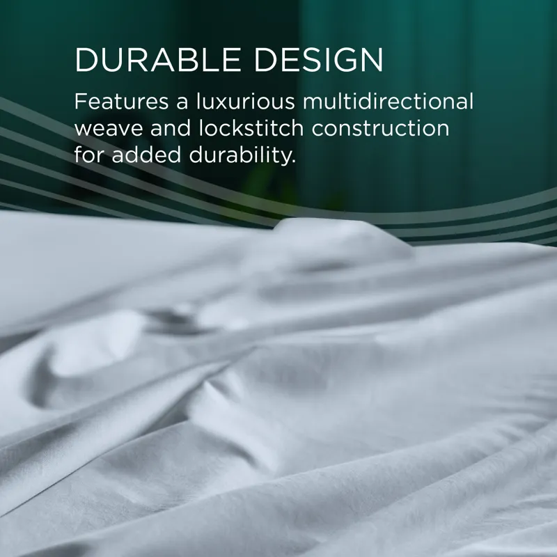 Linens TEMPUR Luxe Egyptian Cotton Pillowcase Set  Sleepy Blue