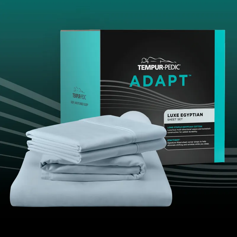 Linens TEMPUR Luxe Egyptian Cotton Pillowcase Set  Sleepy Blue