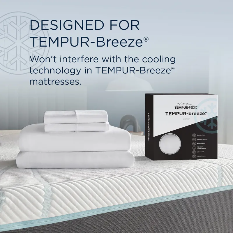 Linens Tempur-Pedic Breeze Pillowcase Set - White