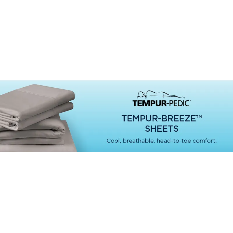 Linens Tempur-Pedic Breeze Pillowcase Set - Sleepy Blue