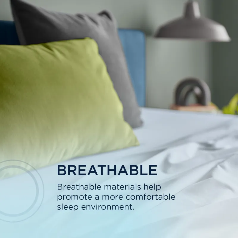 Linens Tempur-Pedic Breeze Pillowcase Set - Sleepy Blue