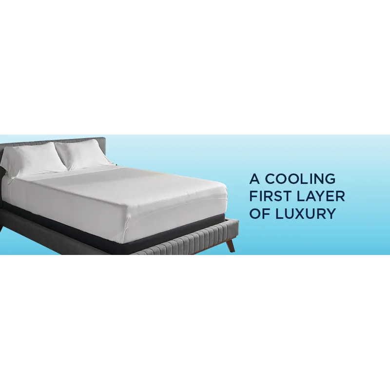 Linens Tempur-Pedic Breeze Pillowcase Set - Sleepy Blue