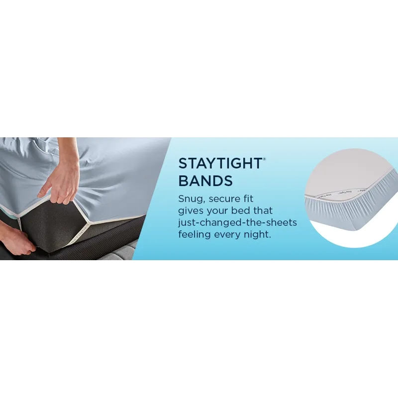 Linens Tempur-Pedic Breeze Pillowcase Set - Sleepy Blue