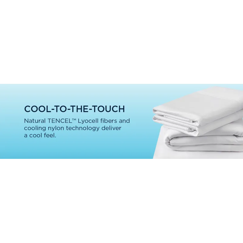 Linens Tempur-Pedic Breeze Pillowcase Set - Sleepy Blue