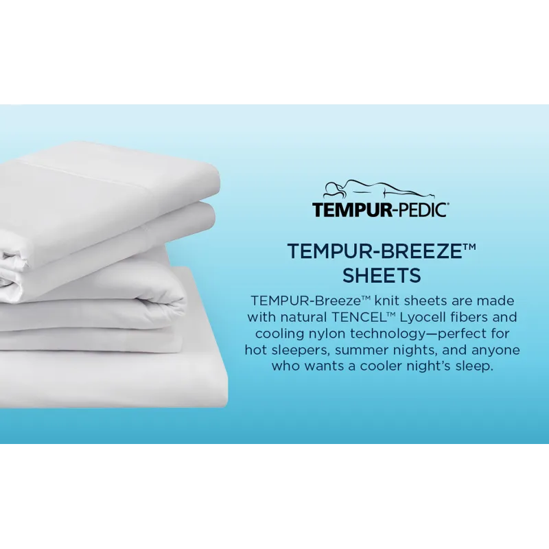 Linens Tempur-Pedic Breeze Pillowcase Set - Sleepy Blue