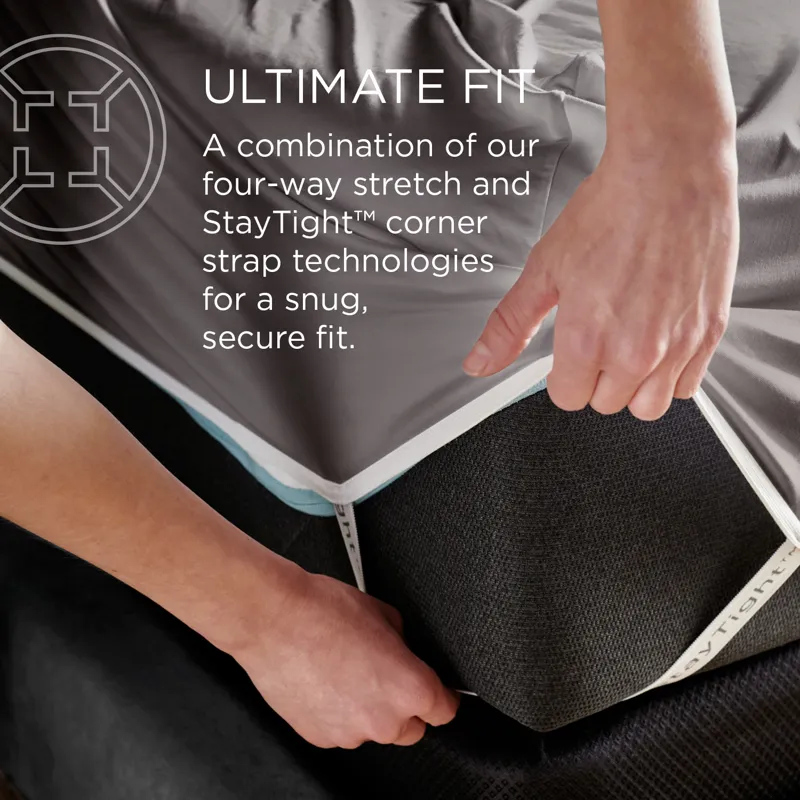 Linens Tempur-Pedic Breeze Pillowcase Set - Graphite