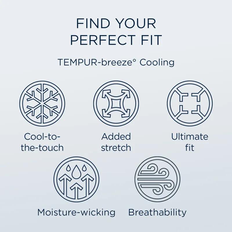 Linens Tempur-Pedic Breeze Pillowcase Set - Graphite