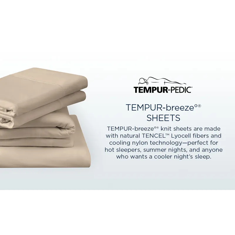 Linens Tempur-Pedic Breeze Pillowcase Set - Sandstone