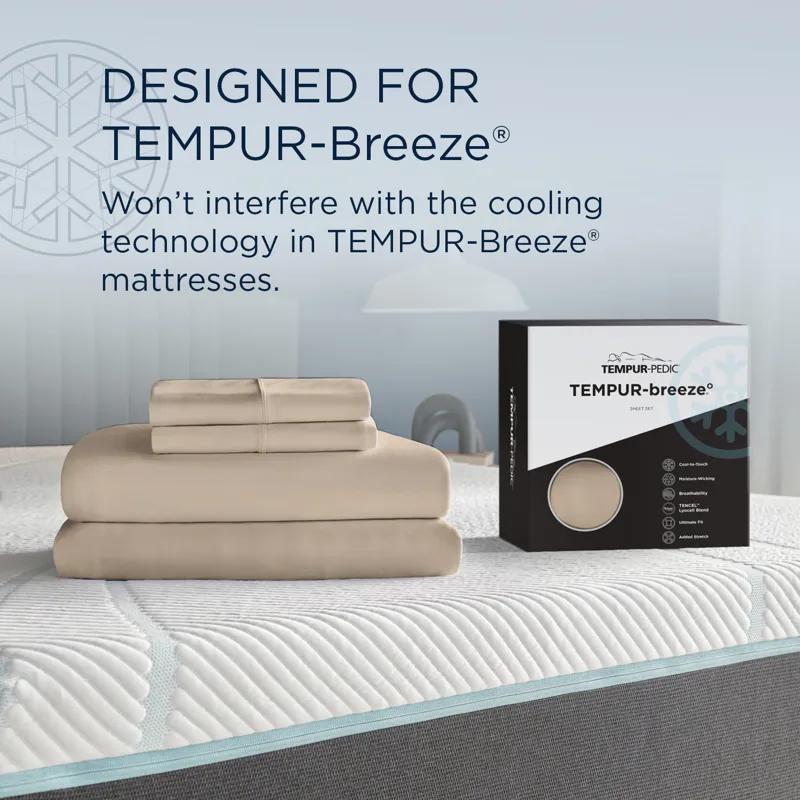 Linens Tempur-Pedic Breeze Pillowcase Set - Sandstone