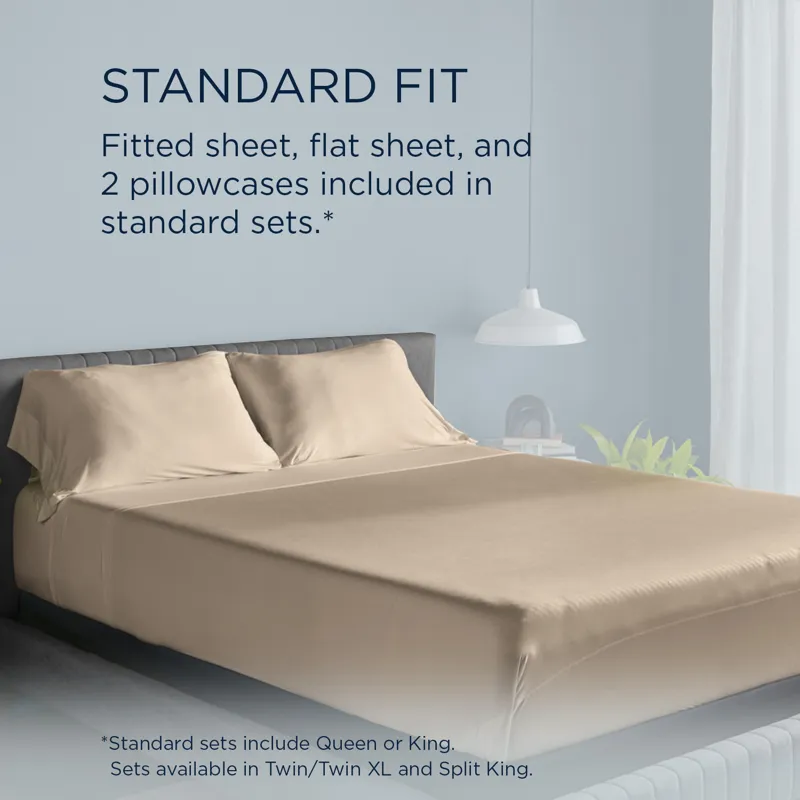 Linens Tempur-Pedic Breeze Pillowcase Set - Sandstone