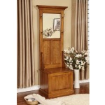 Hall Tree w/Blanket Storage - Burnish Walnut