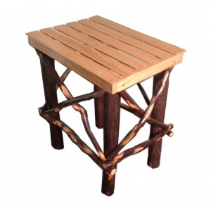 Amish Side Table - Oak / Hickory