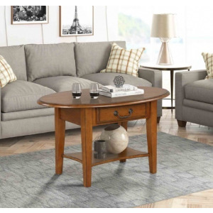 Coffee Table w/Drawer - Burnished Walnut