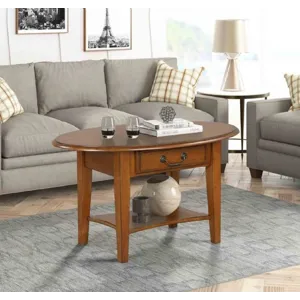 Coffee Table w/Drawer - Burnished Walnut