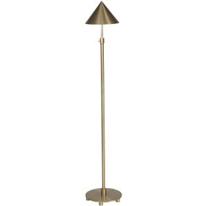 Library Brushed Brass Floor Lamp