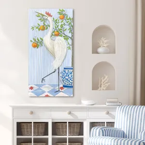 Crowned Crane II Wall Sculpture