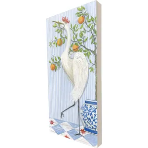 Crowned Crane II Wall Sculpture