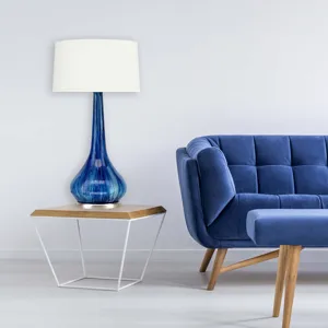 Blue Wish - Cream Shade Lamp
