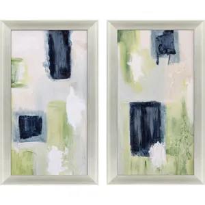 Azul Jardin I S/2 Canvas