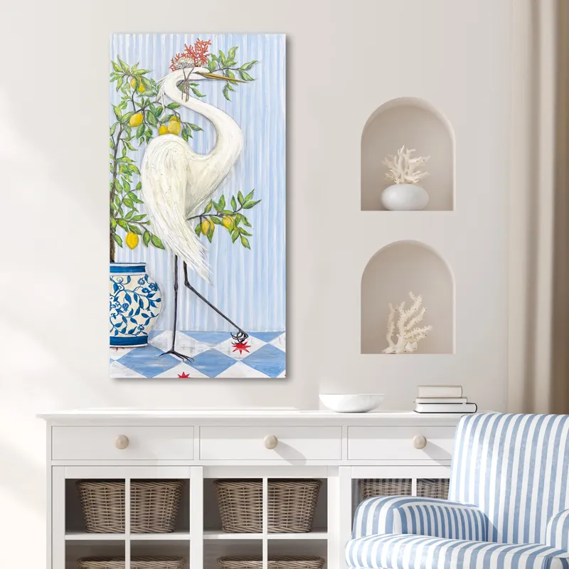 Crowned Crane I Wall Sculpture