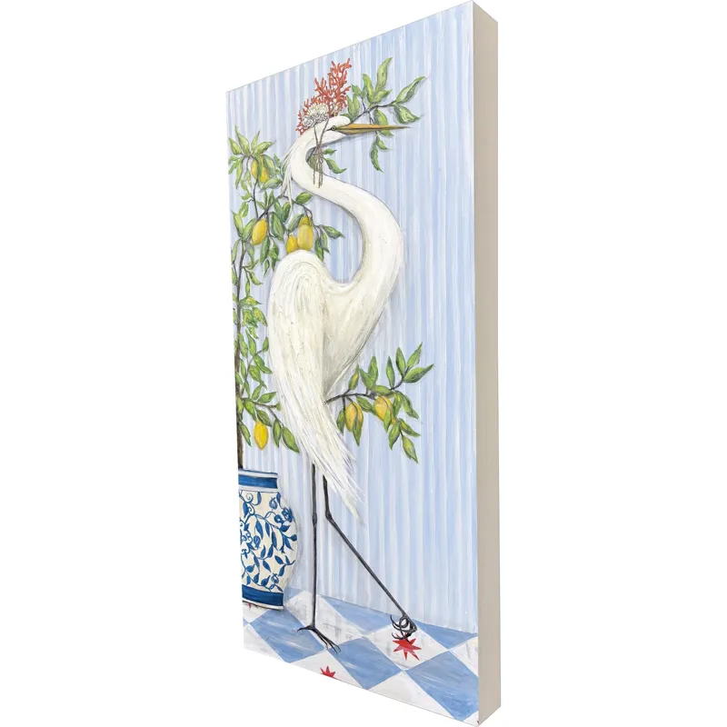 Crowned Crane I Wall Sculpture