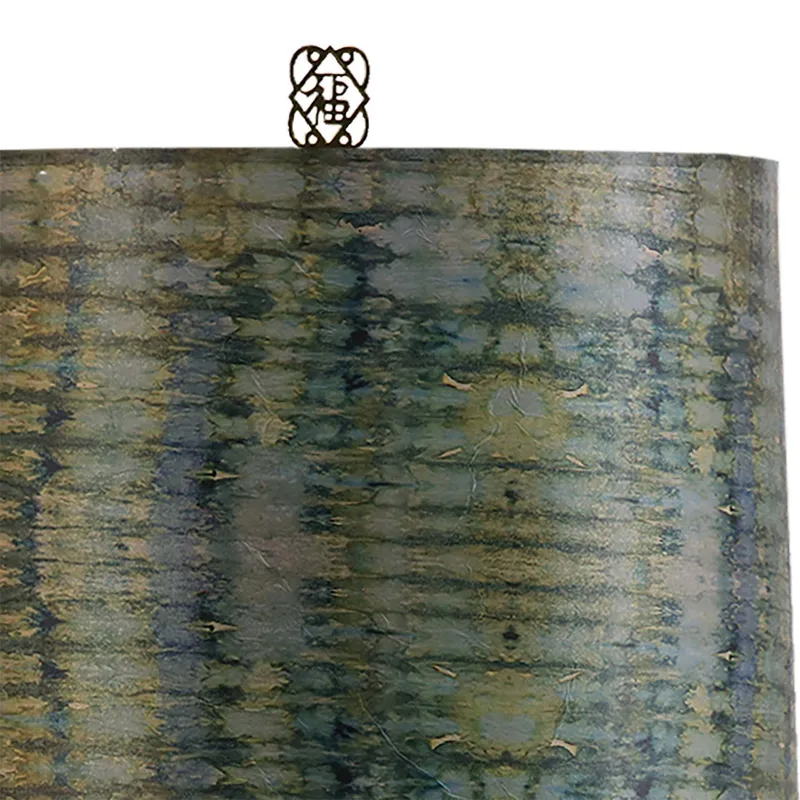 Indigo Fire Lamp Lamp