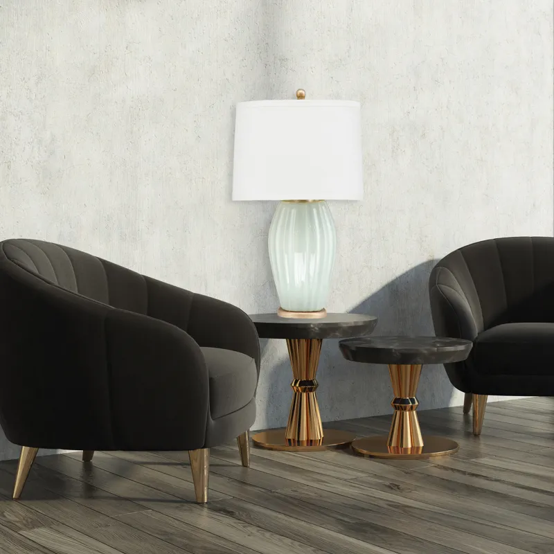 Seawashed - Cream Shade Lamp