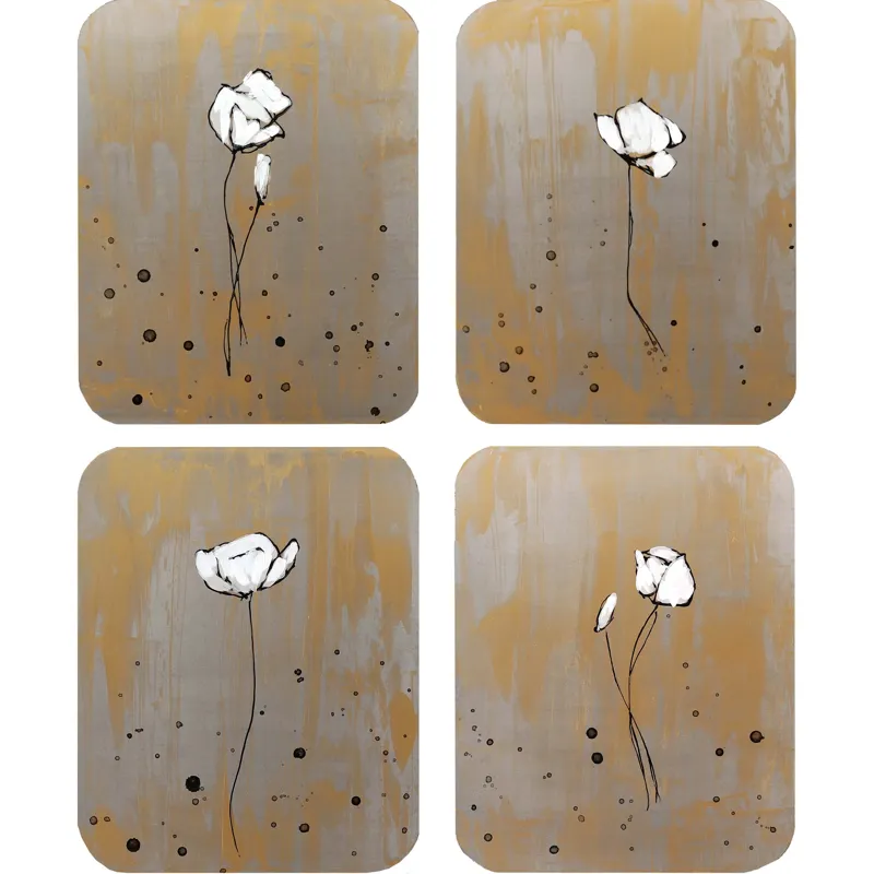 Poppy Pleasure S/4 Wall Sculpture