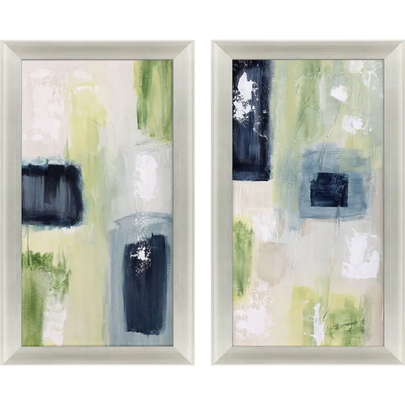 Azul Jardin II S/2 Canvas