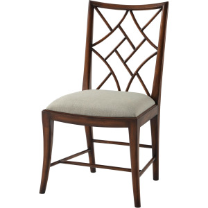 Indochine A Delicate Trellis Side Chair