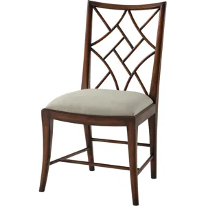 Indochine A Delicate Trellis Side Chair